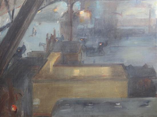 Albert de Belleroche (1864-1944) Charing Cross Station 21.5 x 28.5in.